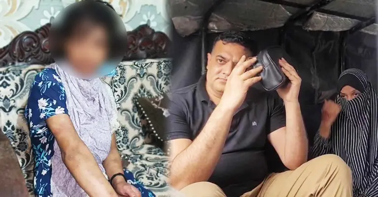 নির্যাতনের শিকার গৃহকর্মী, পাশে সাবেক সেনা সদস্য ও তার স্ত্রী